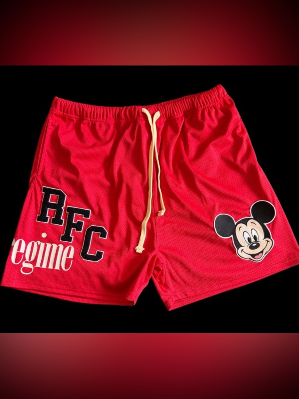 Civil Regime Mickey Co Red Mesh Short Medium - Picture 2 of 3
